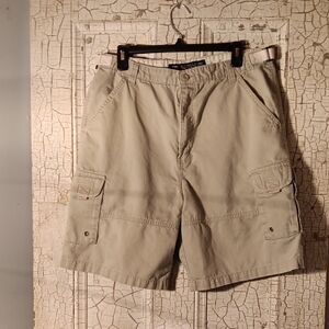 Tan Cargo Shorts with Versatile Design